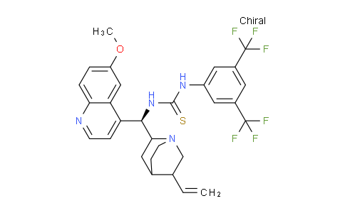 CAS No. 871334-35-9, 1-(3,5-Bis(trifluoromethyl)phenyl)-3-((1R)-(6-methoxyquinolin-4-yl)(5-vinylquinuclidin-2-yl)methyl)thiourea