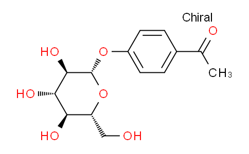 CAS No. 1192351-89-5, 1-(4-(((2S,3R,4S,5S,6R)-3,4,5-Trihydroxy-6-(hydroxymethyl)tetrahydro-2H-pyran-2-yl)oxy)phenyl)ethanone