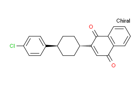 CAS No. 1100053-58-4, 2-((1R,4r)-4-(4-chlorophenyl)cyclohexyl)naphthalene-1,4-dione
