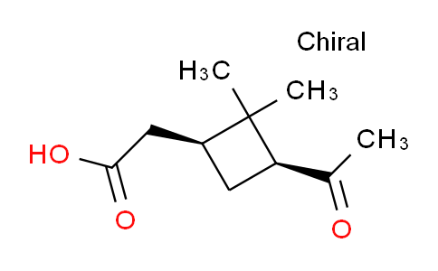 CAS No. 64396-97-0, 2-((1S,3S)-3-Acetyl-2,2-dimethylcyclobutyl)-acetic acid