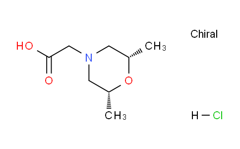 CAS No. 960374-60-1, 2-((2R,6S)-2,6-Dimethylmorpholino)acetic acid hydrochloride