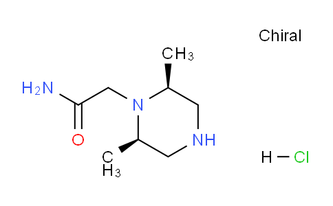 CAS No. 1624261-46-6, 2-((2R,6S)-2,6-Dimethylpiperazin-1-yl)acetamide hydrochloride