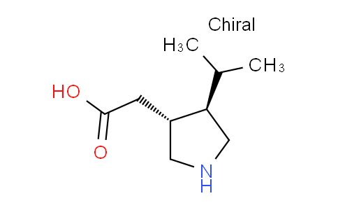 CAS No. 194019-65-3, 2-((3R,4R)-4-Isopropylpyrrolidin-3-yl)acetic acid