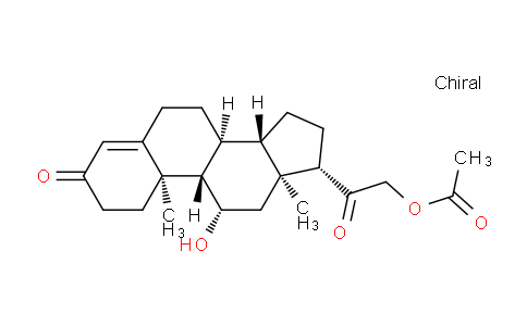 CAS No. 1173-26-8, 2-((8S,9S,10R,11S,13S,14S,17S)-11-Hydroxy-10,13-dimethyl-3-oxo-2,3,6,7,8,9,10,11,12,13,14,15,16,17-tetradecahydro-1H-cyclopenta[a]phenanthren-17-yl)-2-oxoethyl acetate