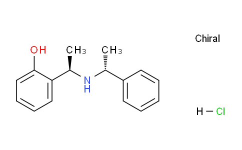 CAS No. 702684-33-1, 2-((R)-1-(((R)-1-Phenylethyl)amino)ethyl)phenol hydrochloride