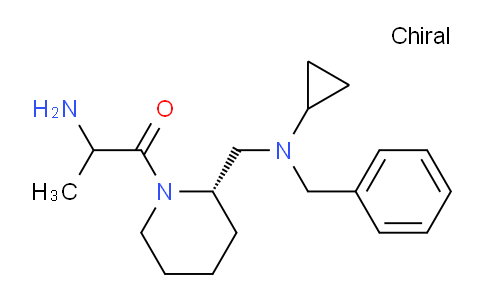 CAS No. 1354026-47-3, 2-Amino-1-((S)-2-((benzyl(cyclopropyl)amino)methyl)piperidin-1-yl)propan-1-one