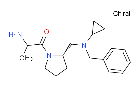CAS No. 1354027-14-7, 2-Amino-1-((S)-2-((benzyl(cyclopropyl)amino)methyl)pyrrolidin-1-yl)propan-1-one