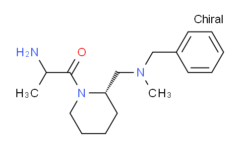 CAS No. 1354029-45-0, 2-Amino-1-((S)-2-((benzyl(methyl)amino)methyl)piperidin-1-yl)propan-1-one