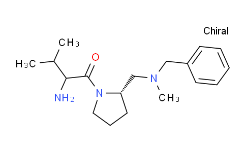 CAS No. 1354026-54-2, 2-Amino-1-((S)-2-((benzyl(methyl)amino)methyl)pyrrolidin-1-yl)-3-methylbutan-1-one