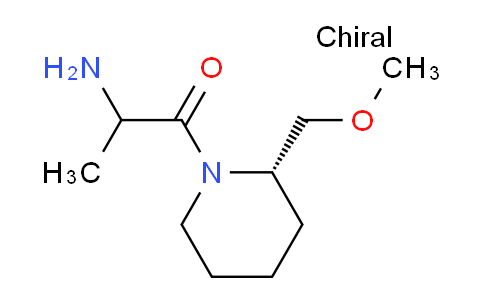 CAS No. 1354025-97-0, 2-Amino-1-((S)-2-(methoxymethyl)piperidin-1-yl)propan-1-one