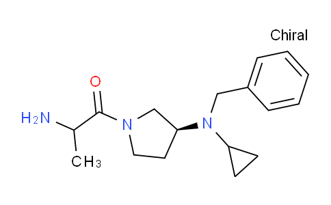 CAS No. 1354024-64-8, 2-Amino-1-((S)-3-(benzyl(cyclopropyl)amino)pyrrolidin-1-yl)propan-1-one