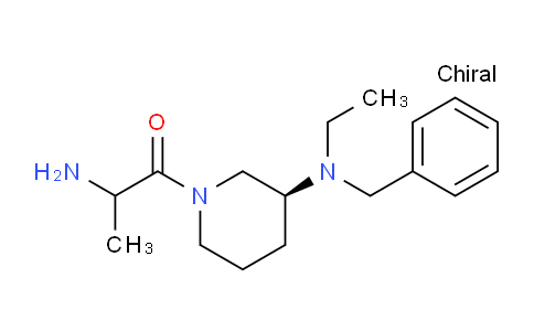 CAS No. 1354029-41-6, 2-Amino-1-((S)-3-(benzyl(ethyl)amino)piperidin-1-yl)propan-1-one