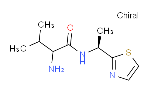CAS No. 1344965-26-9, 2-Amino-3-methyl-N-((S)-1-(thiazol-2-yl)ethyl)butanamide