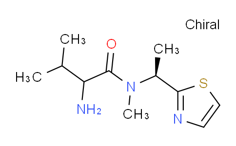 CAS No. 1354033-01-4, 2-Amino-N,3-dimethyl-N-((S)-1-(thiazol-2-yl)ethyl)butanamide