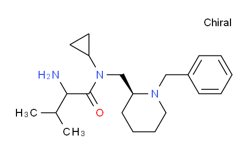 CAS No. 1354024-73-9, 2-Amino-N-(((S)-1-benzylpiperidin-2-yl)methyl)-N-cyclopropyl-3-methylbutanamide