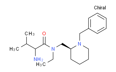 CAS No. 1354026-74-6, 2-Amino-N-(((S)-1-benzylpiperidin-2-yl)methyl)-N-ethyl-3-methylbutanamide