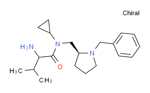 CAS No. 1354028-37-7, 2-Amino-N-(((S)-1-benzylpyrrolidin-2-yl)methyl)-N-cyclopropyl-3-methylbutanamide