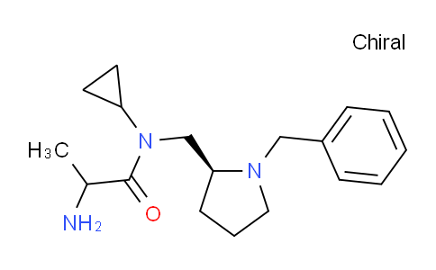 CAS No. 1354026-40-6, 2-Amino-N-(((S)-1-benzylpyrrolidin-2-yl)methyl)-N-cyclopropylpropanamide