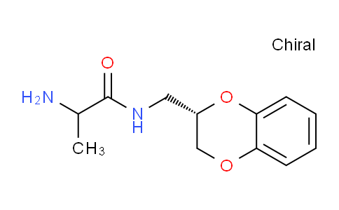 CAS No. 1290205-45-6, 2-Amino-N-(((S)-2,3-dihydrobenzo[b][1,4]dioxin-2-yl)methyl)propanamide