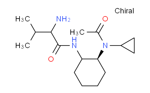 CAS No. 1354029-69-8, 2-Amino-N-((2S)-2-(N-cyclopropylacetamido)cyclohexyl)-3-methylbutanamide