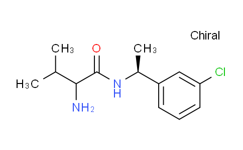 CAS No. 1309049-94-2, 2-Amino-N-((S)-1-(3-chlorophenyl)ethyl)-3-methylbutanamide