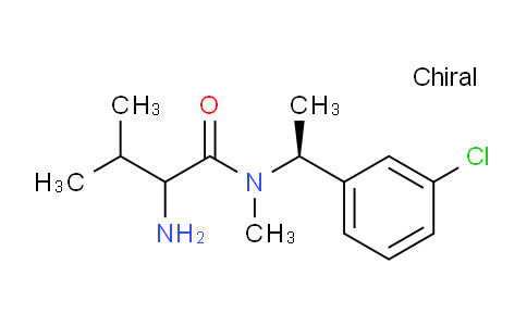 CAS No. 1290214-66-2, 2-Amino-N-((S)-1-(3-chlorophenyl)ethyl)-N,3-dimethylbutanamide