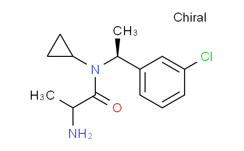 CAS No. 1354025-61-8, 2-Amino-N-((S)-1-(3-chlorophenyl)ethyl)-N-cyclopropylpropanamide