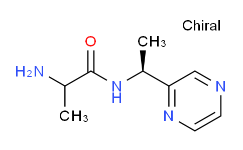 CAS No. 1354033-53-6, 2-Amino-N-((S)-1-(pyrazin-2-yl)ethyl)propanamide