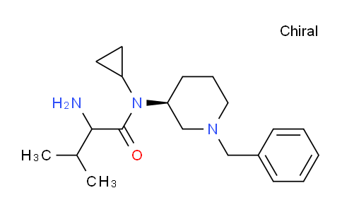 CAS No. 1354033-21-8, 2-Amino-N-((S)-1-benzylpiperidin-3-yl)-N-cyclopropyl-3-methylbutanamide