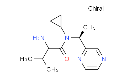 CAS No. 1354029-07-4, 2-Amino-N-cyclopropyl-3-methyl-N-((S)-1-(pyrazin-2-yl)ethyl)butanamide