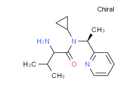 CAS No. 1354025-73-2, 2-Amino-N-cyclopropyl-3-methyl-N-((S)-1-(pyridin-2-yl)ethyl)butanamide