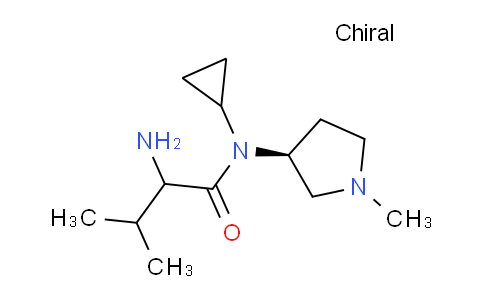 CAS No. 1354032-68-0, 2-Amino-N-cyclopropyl-3-methyl-N-((S)-1-methylpyrrolidin-3-yl)butanamide