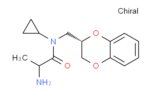 CAS No. 1354024-97-7, 2-Amino-N-cyclopropyl-N-(((S)-2,3-dihydrobenzo[b][1,4]dioxin-2-yl)methyl)propanamide