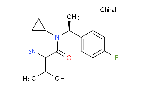 CAS No. 1354026-13-3, 2-Amino-N-cyclopropyl-N-((S)-1-(4-fluorophenyl)ethyl)-3-methylbutanamide