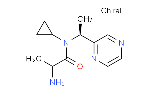 CAS No. 1354026-15-5, 2-Amino-N-cyclopropyl-N-((S)-1-(pyrazin-2-yl)ethyl)propanamide