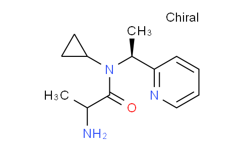 CAS No. 1354028-66-2, 2-Amino-N-cyclopropyl-N-((S)-1-(pyridin-2-yl)ethyl)propanamide
