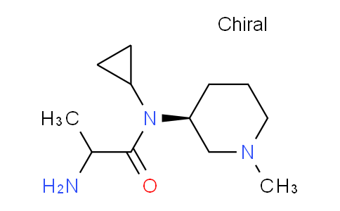 CAS No. 1354026-42-8, 2-Amino-N-cyclopropyl-N-((S)-1-methylpiperidin-3-yl)propanamide