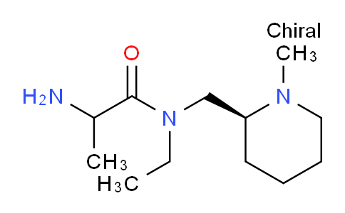 CAS No. 1354024-77-3, 2-Amino-N-ethyl-N-(((S)-1-methylpiperidin-2-yl)methyl)propanamide