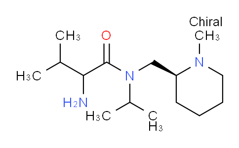 CAS No. 1354028-73-1, 2-Amino-N-isopropyl-3-methyl-N-(((S)-1-methylpiperidin-2-yl)methyl)butanamide