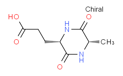 CAS No. 16364-36-6, 3-((2S,5S)-5-Methyl-3,6-dioxopiperazin-2-yl)propanoic acid