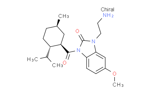 CAS No. 947257-66-1, 3-(2-Aminoethyl)-1-((1R,2S,5R)-2-isopropyl-5-methylcyclohexanecarbonyl)-5-methoxy-1H-benzo[d]imidazol-2(3H)-one