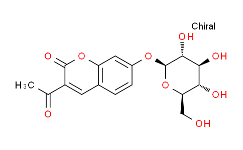 CAS No. 20943-16-2, 3-Acetyl-7-(((2S,3R,4S,5S,6R)-3,4,5-trihydroxy-6-(hydroxymethyl)tetrahydro-2H-pyran-2-yl)oxy)-2H-chromen-2-one