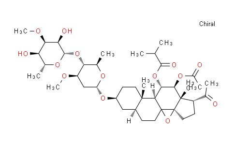 CAS No. 1260252-18-3, 3-O-β-Allopyranosyl-(1→4)-β-oleandropyranosyl-11-O-isobutyryl-12-O-acetyltenacigenin B
