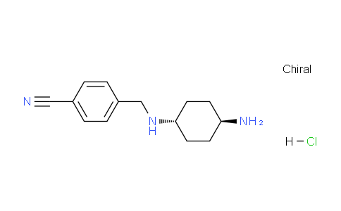 CAS No. 1417789-62-8, 4-((((1r,4r)-4-Aminocyclohexyl)amino)methyl)benzonitrile hydrochloride