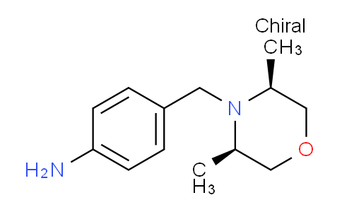 CAS No. 1235758-90-3, 4-(((3R,5S)-3,5-Dimethylmorpholino)methyl)aniline