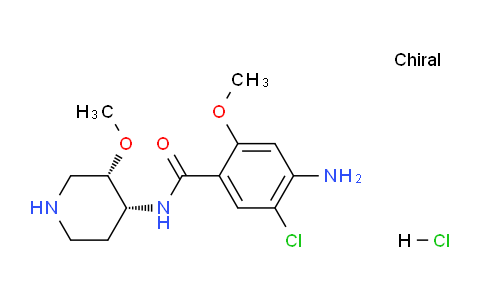 CAS No. 221180-26-3, 4-Amino-5-chloro-2-methoxy-N-((3S,4R)-3-methoxypiperidin-4-yl)benzamide hydrochloride