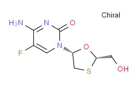 CAS No. 137530-41-7, 4-Amino-5-fluoro-1-((2S,5R)-2-(hydroxymethyl)-1,3-oxathiolan-5-yl)pyrimidin-2(1H)-one