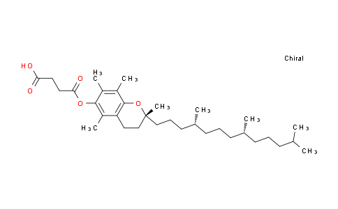 CAS No. 4345-03-3, 4-Oxo-4-(((R)-2,5,7,8-tetramethyl-2-((4R,8R)-4,8,12-trimethyltridecyl)chroman-6-yl)oxy)butanoic acid