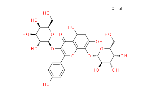 CAS No. 99224-12-1, 5,7-Dihydroxy-2-(4-hydroxyphenyl)-3,8-bis(((2S,3R,4S,5R,6R)-3,4,5-trihydroxy-6-(hydroxymethyl)tetrahydro-2H-pyran-2-yl)oxy)-4H-chromen-4-one
