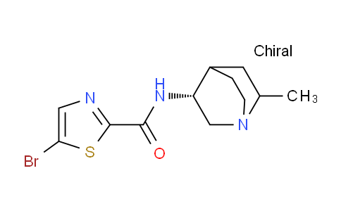 CAS No. 524697-62-9, 5-Bromo-N-((3R)-6-methylquinuclidin-3-yl)thiazole-2-carboxamide